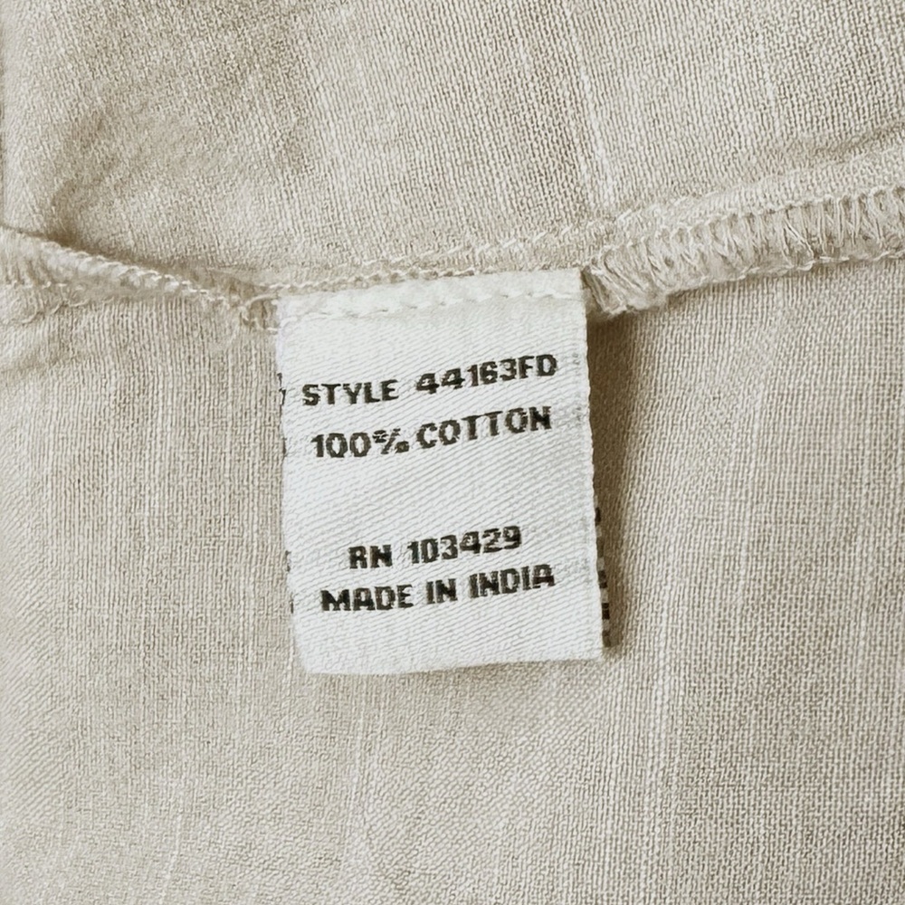 Madewell Natural Linen-Cotton Square-Neck Top (2) - Picture 6 of 6